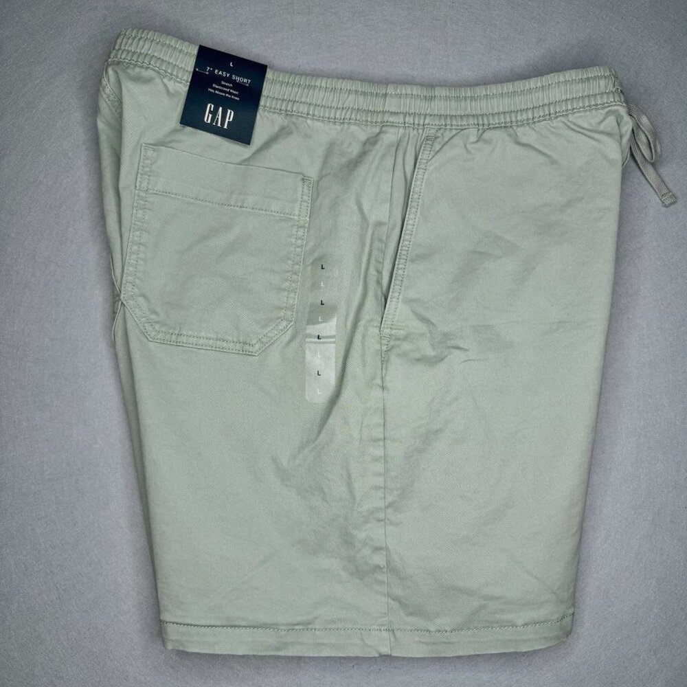 GAP Men's 7" Easy Short Stretch Elastic Waist Sage Green Size L NWT New - Picture 5 of 8